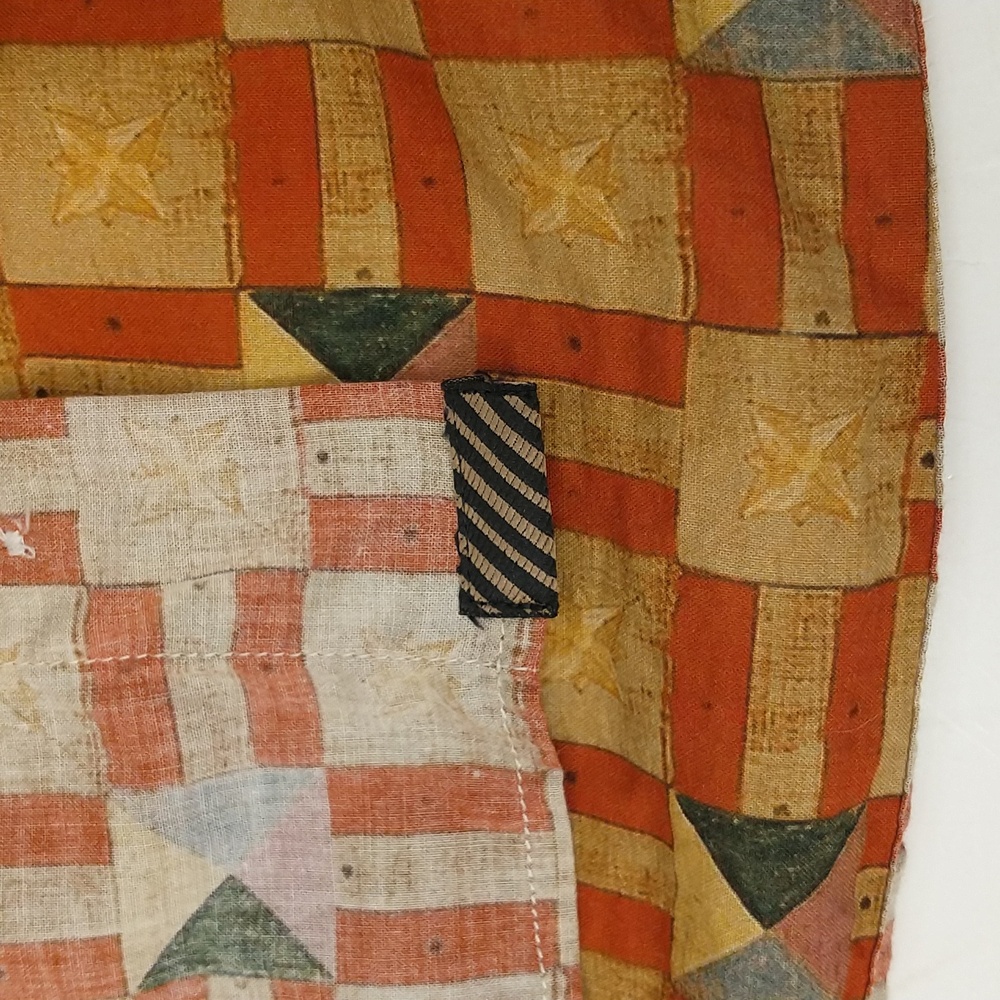 Two Billy Reid Tuscumbia Shirts Linen Honey & Cotton Print Short Sleeve Quality - Picture 5 of 12